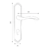 lever handle on shouldered backplate for interior and main doors