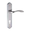lever handle on shouldered backplate for interior and main doors