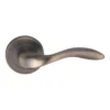 lever handle on round rose with escutcheons for interior doors