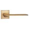 lever handle on square rose with escutcheon for doors, suitable for home doors, office doors, interior doors, premium stainless steel hardware