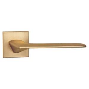 lever handle on square rose with escutcheon for doors, suitable for home doors, office doors, interior doors, premium stainless steel hardware