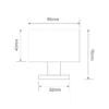 stainless steel round mortice door knob for interior and exterior doors