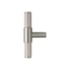 Stainless steel 316 grade T cabinet knob 95mm modern furniture knob for kitchen and wardrobe cabinets