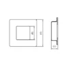Stainless steel circular flush pull handle