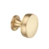 Brass round cabinet knob modern furniture hardware knob for kitchen and wardrobe cabinets