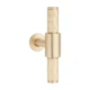 premium solid brass T cabinet knob for furniture doors and drawers