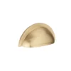 Brass cabinet drawer pull 76mm modern furniture handle for kitchen and wardrobe cabinets