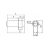High-security brass 10 pin key and turn lock cylinder with 5 dimple keys for doors