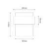 Stainless steel floor mounted cylinder door stop with rubber