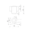 Satin Nickel Zinc alloy magnetic door holder
