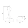 Zinc alloy magnetic door holder
