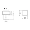 Stainless steel floor mounted door stop with rubber