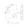 Stainless steel DIN flat latch for doors