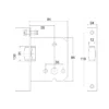 Stainless steel DIN roller latch for doors