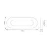 Stainless Steel Radius Flush Pull Handle for Doors