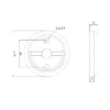 Stainless steel cup handle without spindle