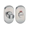 Stainless steel narrow stile thumbturn with indicator for doors and furniture