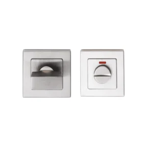 Stainless steel square thumbturn with indicator for doors and furniture