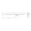 concealed cam action door closer for smooth and controlled door closing in residential and commercial doors