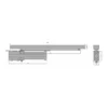 concealed door closer for smooth controlled door closing in residential and commercial doors