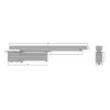 concealed door closer for smooth controlled door closing in residential and commercial doors