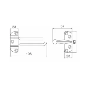 stainless steel heavy duty security door guard for home and apartment doors