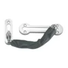 EuroArt satin stainless steel door chain with leather cover sleeve for refined home and apartment door safety