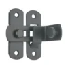 EuroArt matt black PVD sliding security door guard lock L-model for enhanced outdoor security