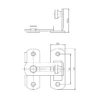 sliding security door guard lock for outdoor and main doors