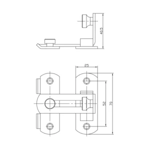 sliding security door guard lock for outdoor and main doors