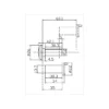 Door viewer lens assembly showing 26mm lens with 180-degree viewing angle for door monitoring