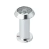 EuroArt polished chrome door viewer 14mm diameter with 180-degree viewing angle for standard doors