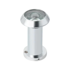 EuroArt polished chrome door viewer 14mm diameter with 180-degree viewing angle for standard doors