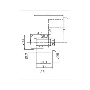 Door viewer lens demonstrating 200-degree extended viewing angle for comprehensive door visibility