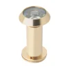 EuroArt polished brass door viewer with 200-degree ultra-wide viewing angle for maximum security