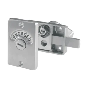 EuroArt satin stainless steel indicator bolt with lock status visibility for privacy doors