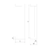 EuroArt Stainless Steel Elegante Modern Door Pull Handle