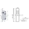 EuroArt smart digital door lock with fingerprint and WiFi access