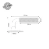 EuroArt premiour modern entrance door lever handle with escutcheon