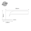 EuroArt premiour modern entrance door lever handle with escutcheon