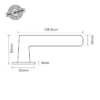 EuroArt premiour modern entrance door lever handle with escutcheon