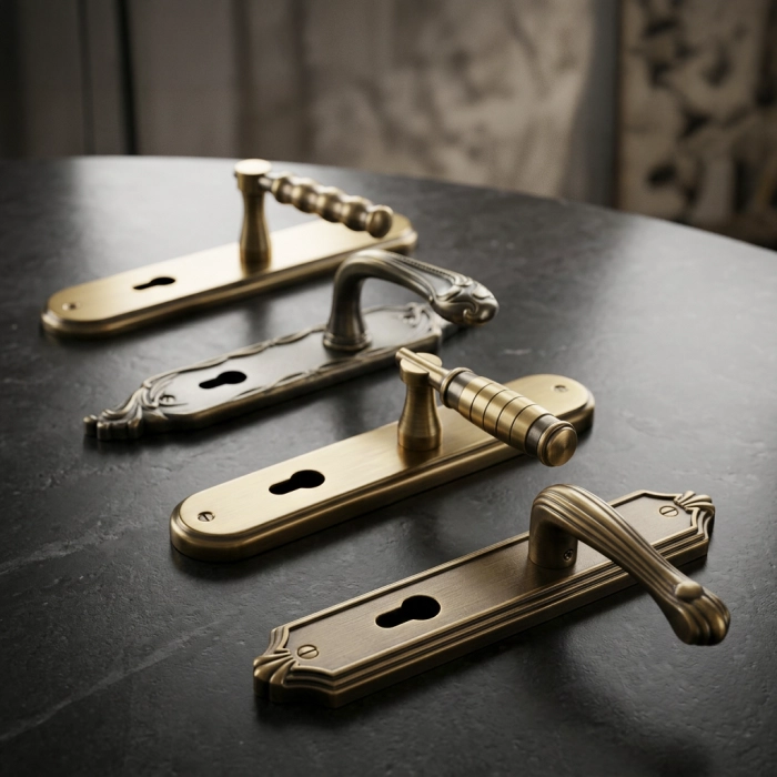 Lever Handles on Backplate