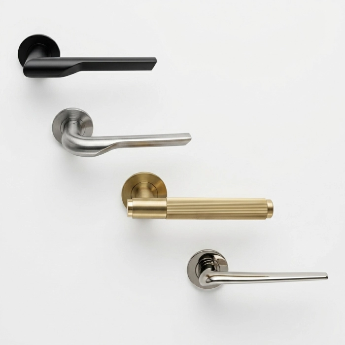 Round Rose Lever Handles