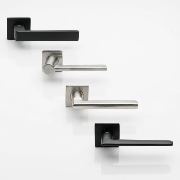 Square Rose Lever Handles